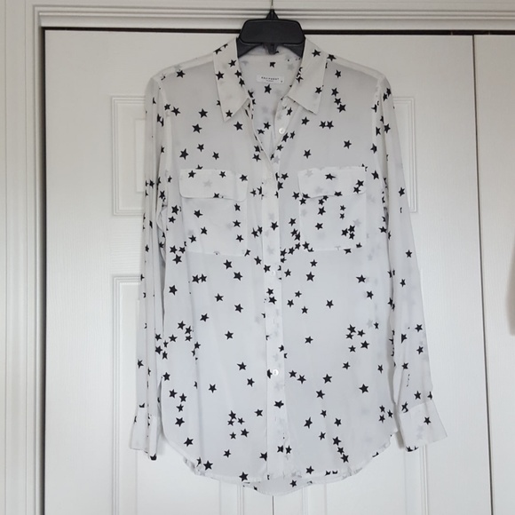 Equipment Tops - Equipment Femme silk star top size medium